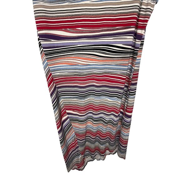 Chico’s Striped Tank Asymmetrical Dress Size 0 Small Stretch Casual - Picture 3 of 12
